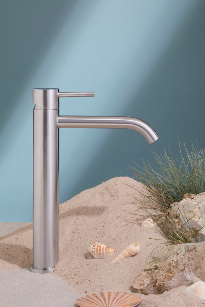 Zen SS316L Outdoor Tall Basin Mixer - Hera BathwareBrushed Nickel