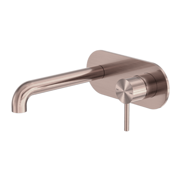Zen SS316L Outdoor Wall Basin/Bath Mixer 185mm/230mm Spout - Hera BathwareBrushed Bronze185mm