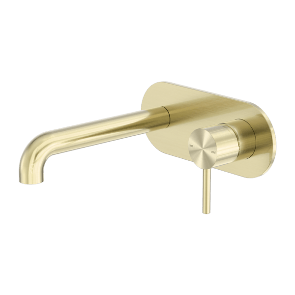 Zen SS316L Outdoor Wall Basin/Bath Mixer 185mm/230mm Spout - Hera BathwareBrushed Gold185mm