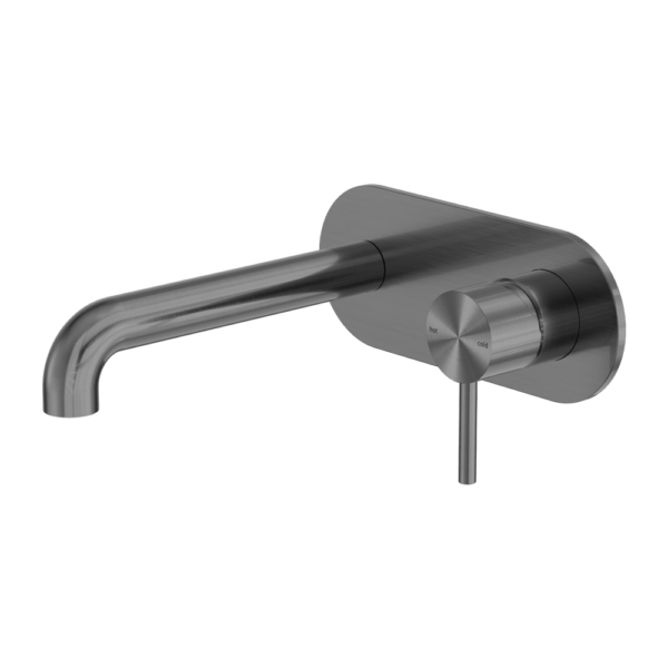 Zen SS316L Outdoor Wall Basin/Bath Mixer 185mm/230mm Spout - Hera BathwareGraphite185mm