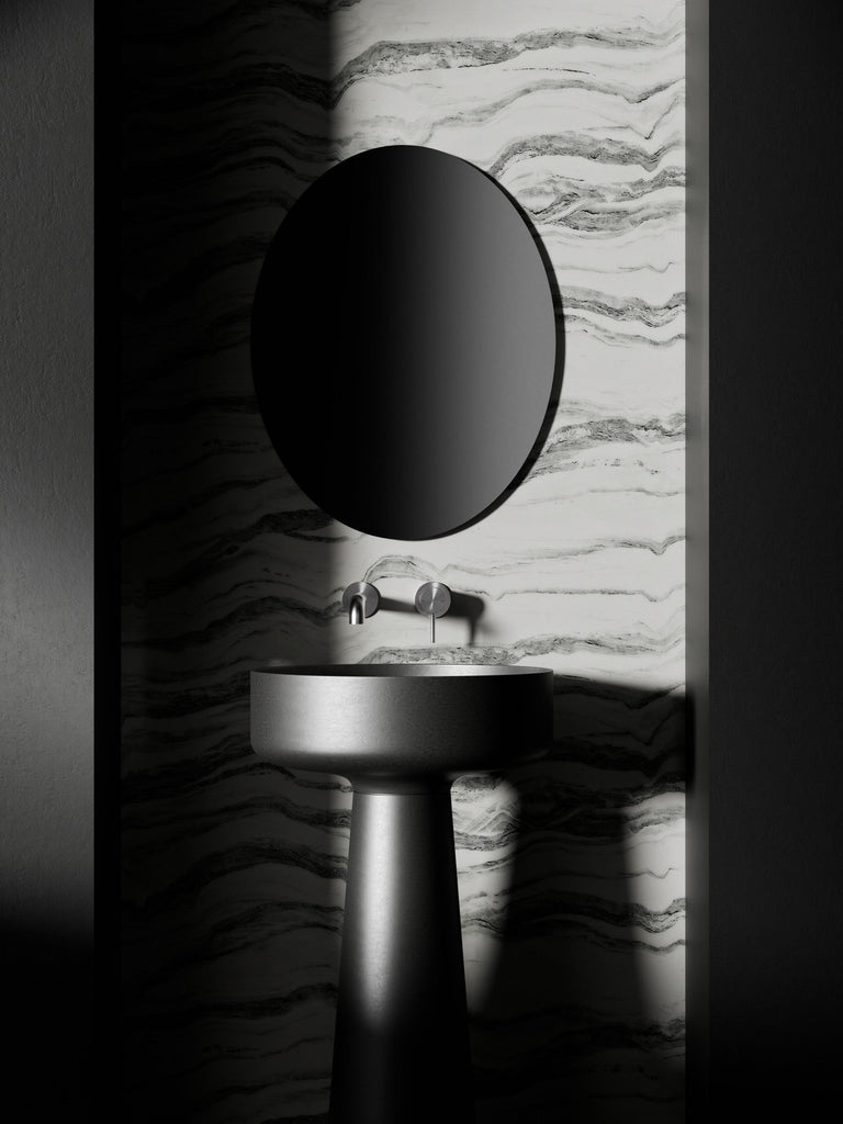 Zen SS316L Outdoor Wall Basin/Bath Seperate Mixer 185mm/230mm Spout - Hera Bathware185mmBrushed Nickel