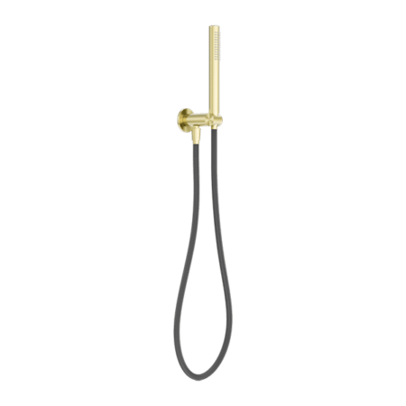 Zen SS316L Shower On Bracket With Outdoor Shower Hose - Hera BathwareBrushed Gold