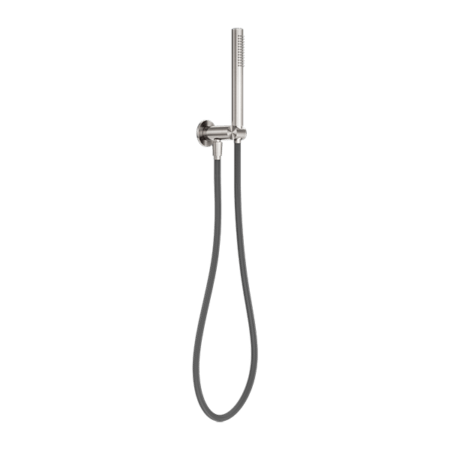 Zen SS316L Shower On Bracket With Outdoor Shower Hose - Hera BathwareBrushed Nickel