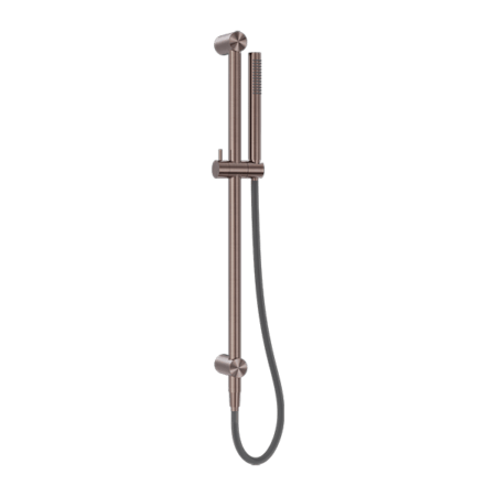 Zen SS316L Shower Rail With Outdoor Shower Hose - Hera BathwareBrushed Bronze