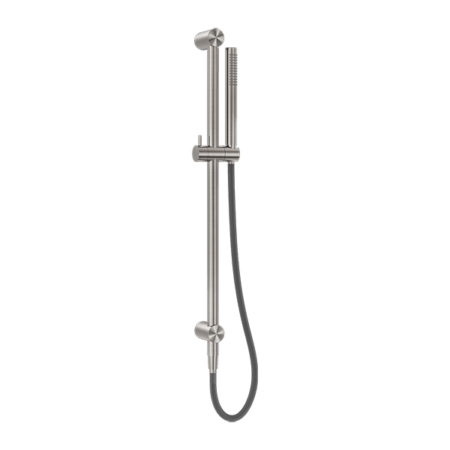 Zen SS316L Shower Rail With Outdoor Shower Hose - Hera BathwareBrushed Nickel