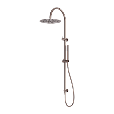 Zen SS316L Twin Shower - Hera BathwareBrushed Bronze