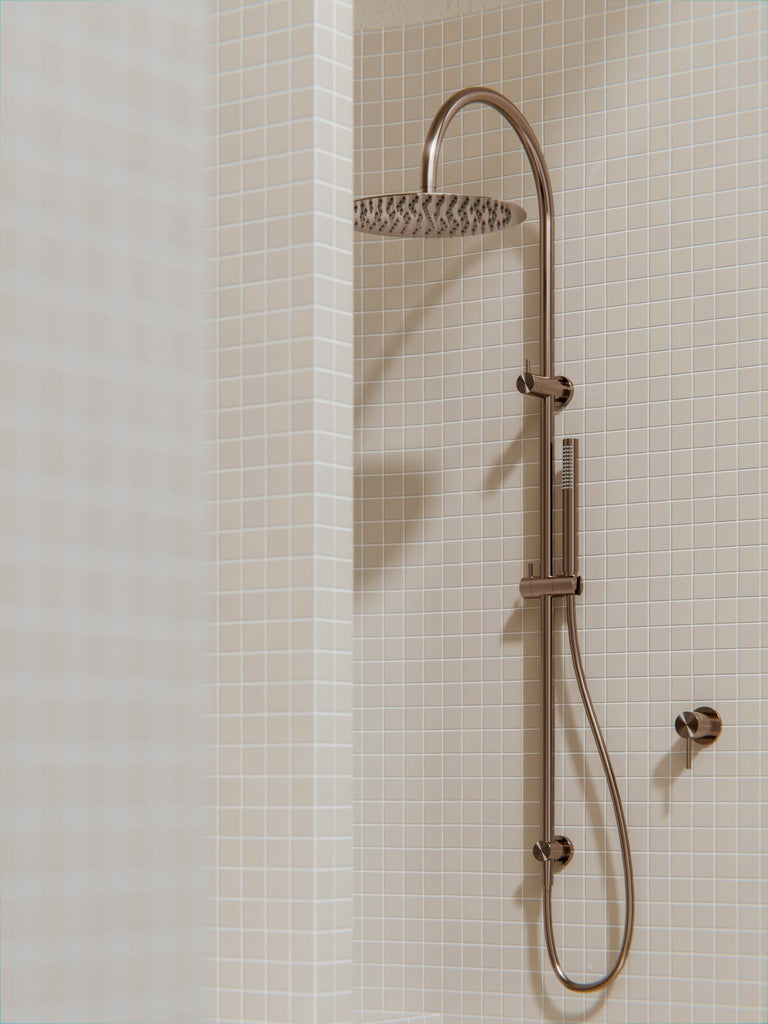 Zen SS316L Twin Shower - Hera BathwareBrushed Nickel