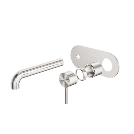 Zen SS316L Wall Basin/Bath Mixer 185mm/230mm Spout(Trim Kits Only) - Hera BathwareBrushed Nickel185mm