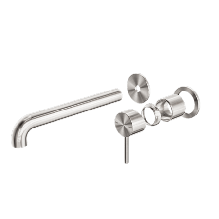 Zen SS316L Wall Basin/Bath Seperate Mixer 185mm/230mm Spout (Trim Kits Only) - Hera Bathware185mmBrushed Nickel