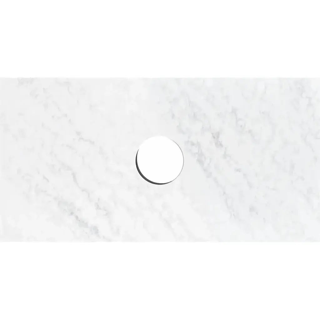 Hera Bathware 1200mm Cloudy Carrara Flat Stone Top - Solid Surface  at Hera Bathware