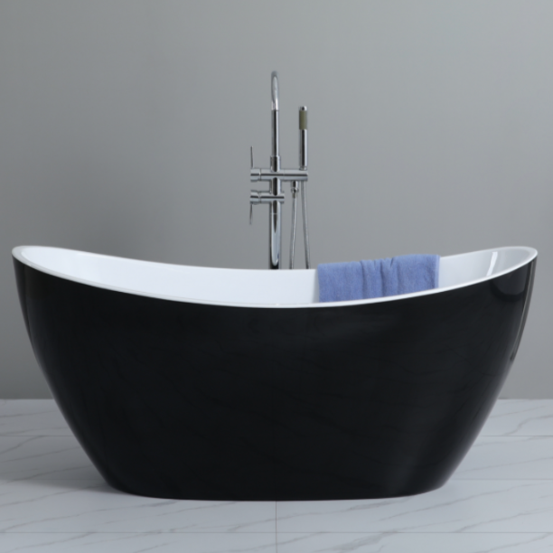 KDK Bathware Evie Free Standing Bathtub - Gloss Black 1285.00 at Hera Bathware