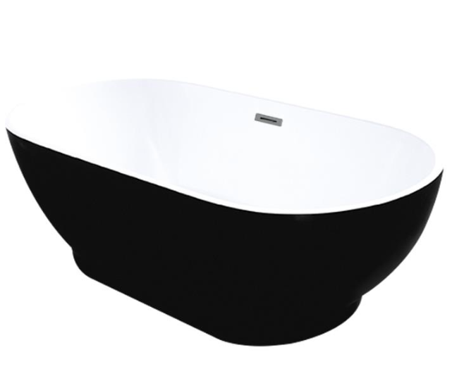KDK Bathware KOKO Free Standing Bathtub - Gloss Black 1375.00 at Hera Bathware