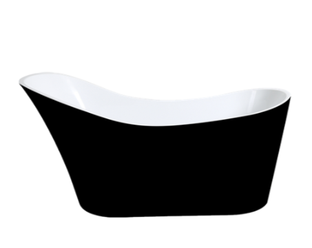 KDK Bathware Bevel Free Standing Bathtub - Gloss Black 1375.00 at Hera Bathware