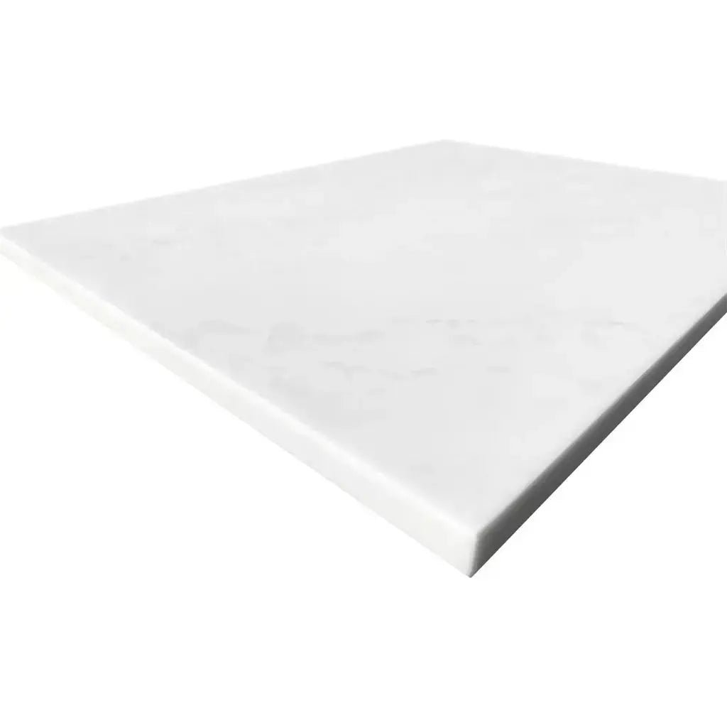1800mm Cloudy Carrara Flat Stone Top - Solid Surface - Hera BathwareNo Holes
