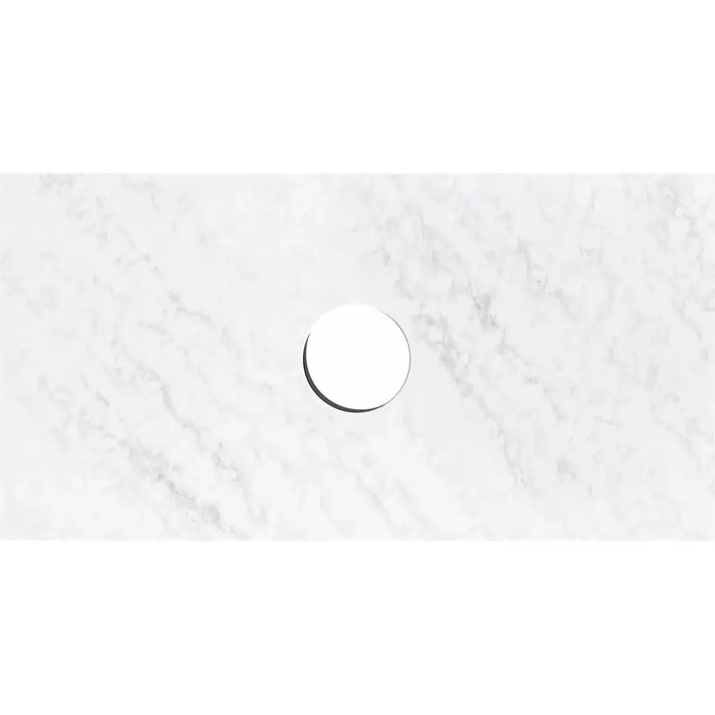 Hera Bathware 600mm Cloudy Carrara Flat Stone Top - Solid Surface  at Hera Bathware