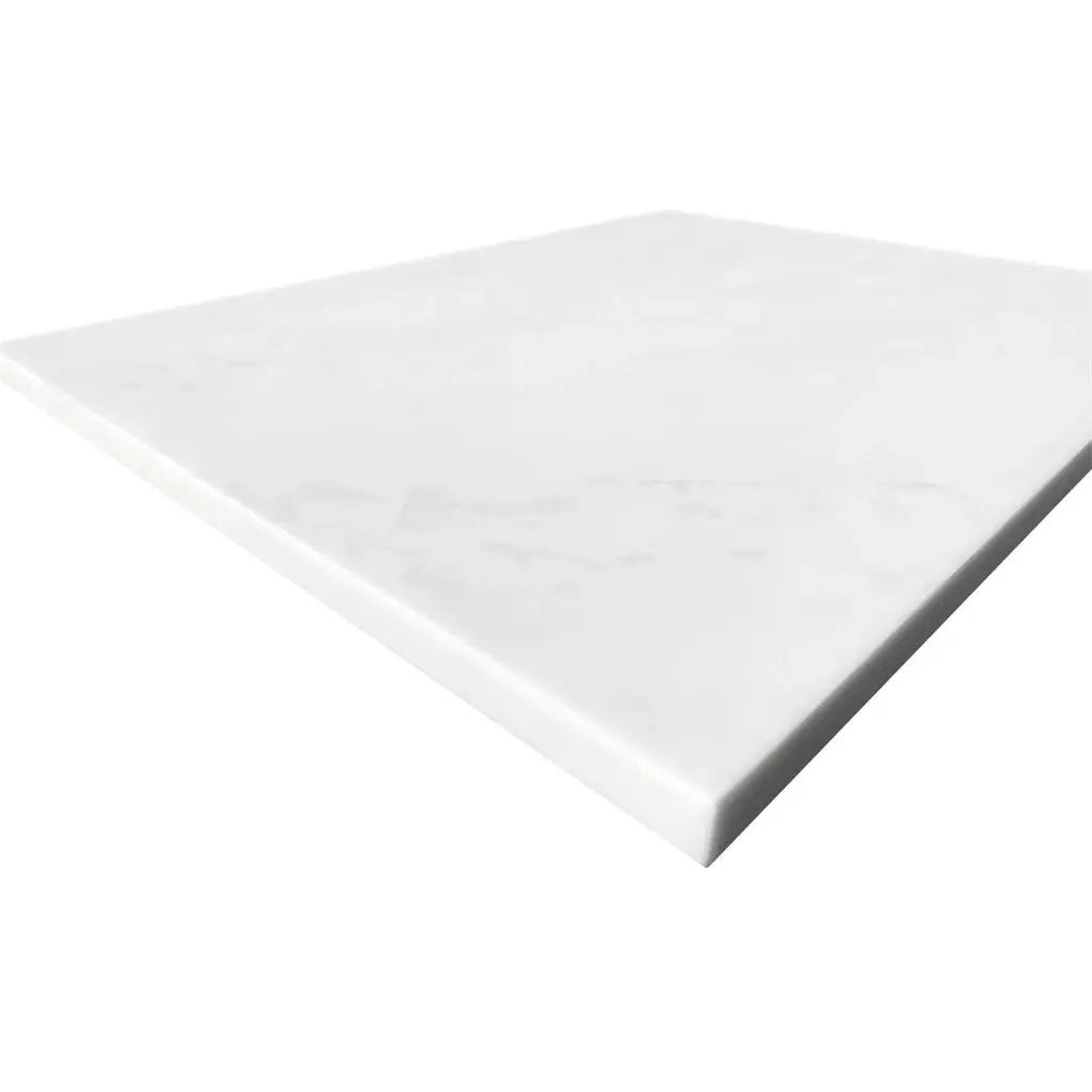 750mm Cloudy Carrara Flat Stone Top - Solid Surface - Hera Bathware