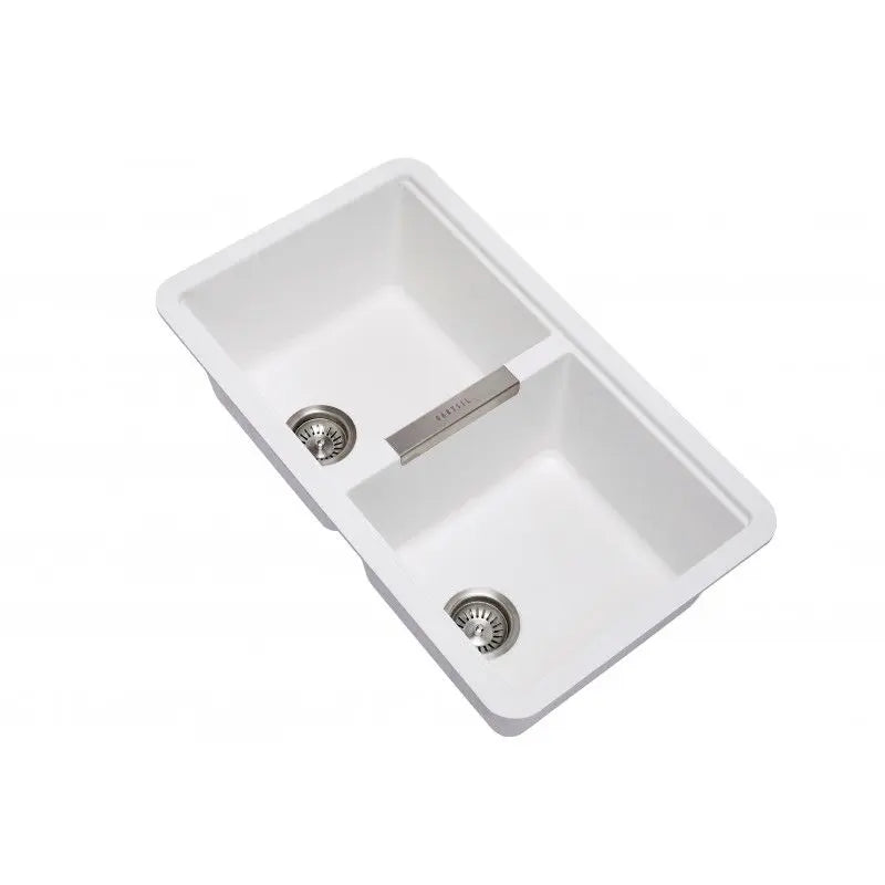 Hera Bathware 824mm Double Bowls Granite Undermount Kitchen Sink 909.30 at Hera Bathware