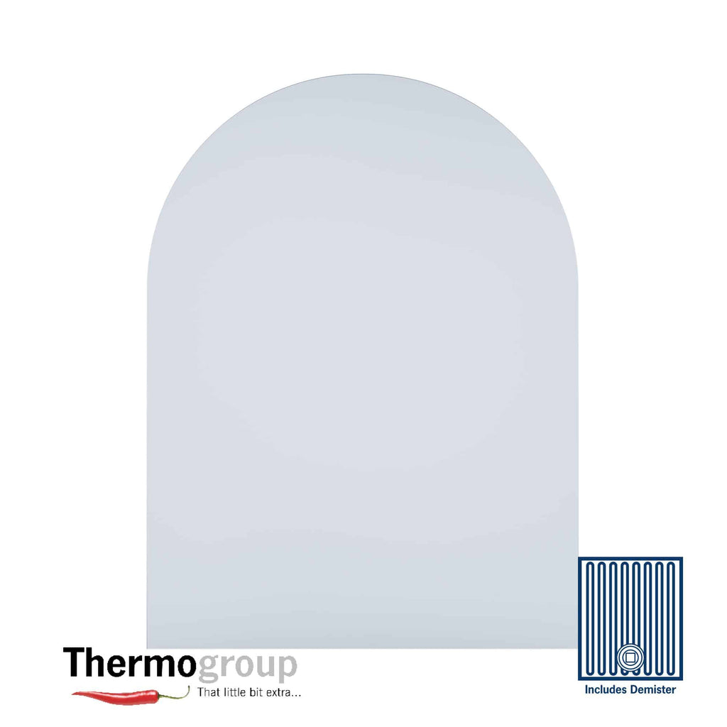 Thermogroup Church Shape Polished Edge Mirror with Demister - 750(W)x1000(H)mm 379.00 at Hera Bathware