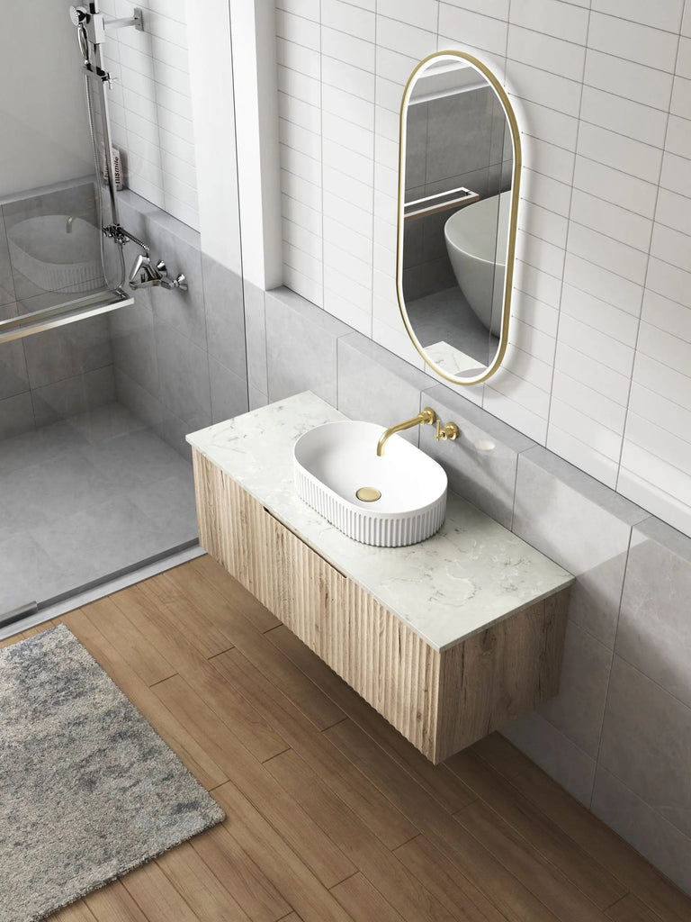 Aulic Alpine Flat Stone Top 20mm  at Hera Bathware