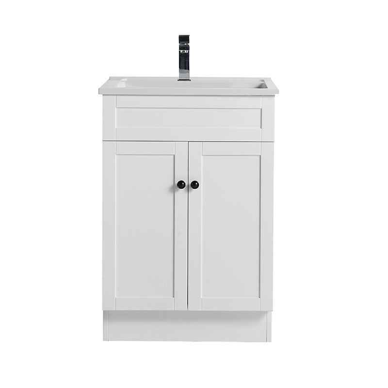 BNK Noble Free Standing 600mm Satin White Bathroom Cabinet 387.00 at Hera Bathware