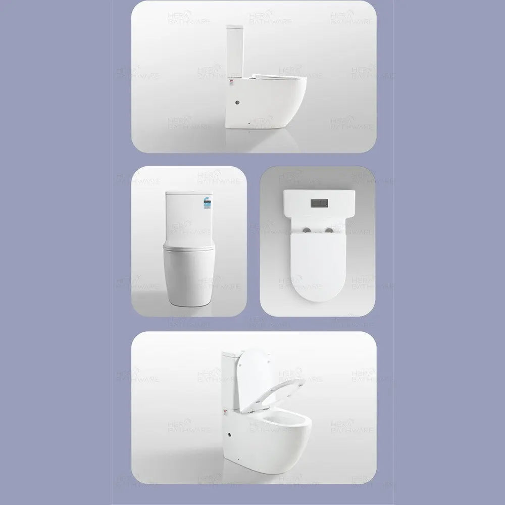 Louis Marco Campbell Wall Faced Tornado Flush Gloss White Toilet Suite  at Hera Bathware