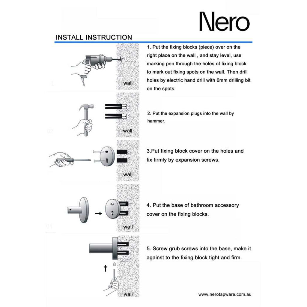 Nero DOLCE Toilet Brush Holder - Chrome  at Hera Bathware