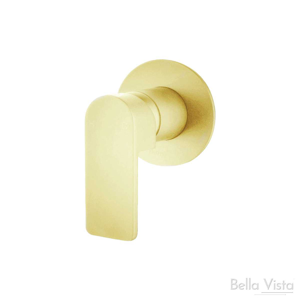 Bella-Vista Flores Wall Mixer - Brushed Gold  at Hera Bathware