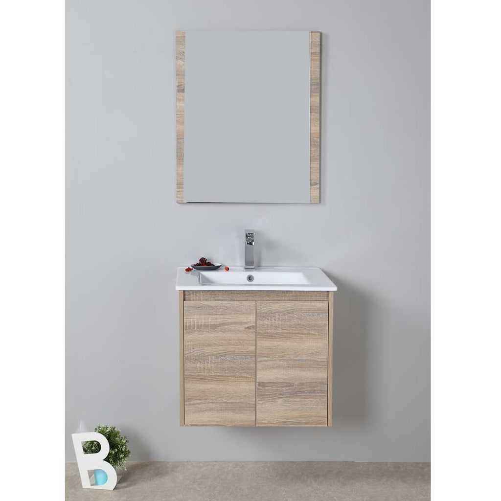 Aulic Grace Timber Look Wall Hung Vanity 1200mm Drawers on Left  at Hera Bathware