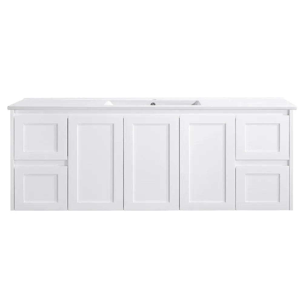 Hera Bathware Lori Gloss White Wall Hung Vanity - 1500mm 1179.00 at Hera Bathware