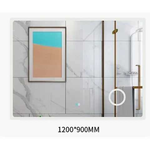 Louis Marco MACEDON Rectangular Frosted edge Frame-Less LED Mirror 600/750/900/1200mm 369.00 at Hera Bathware