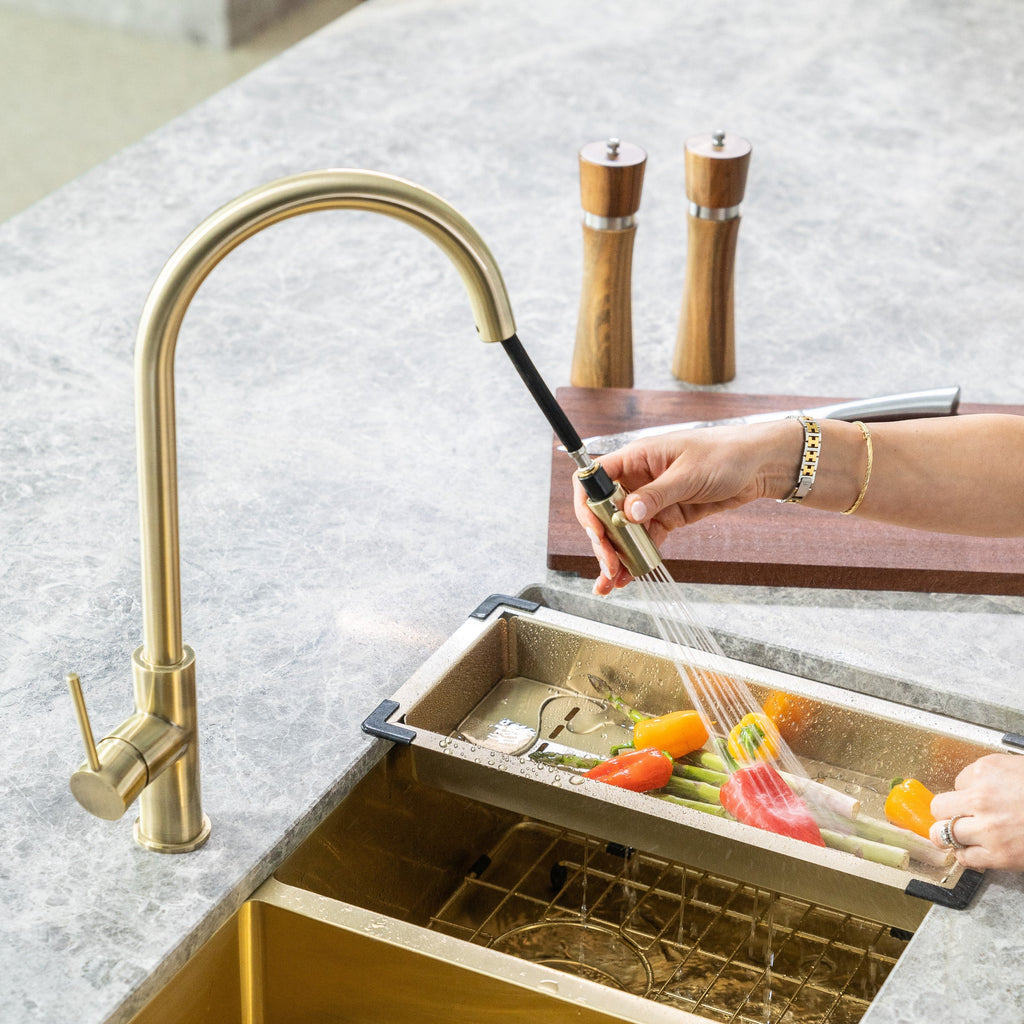 Meir Lavello Kitchen Sink Colander | Hera Bathware