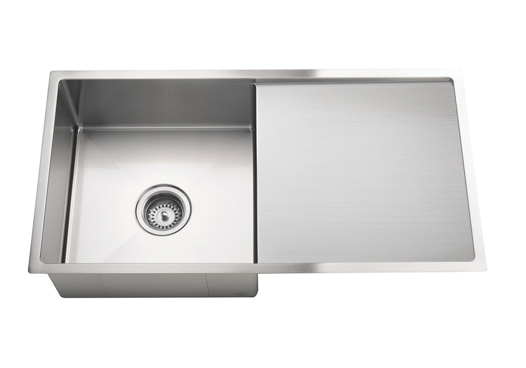 Meir Lavello Kitchen Sink - Single Bowl & Drainboard 840 x 440mm | Hera Bathware