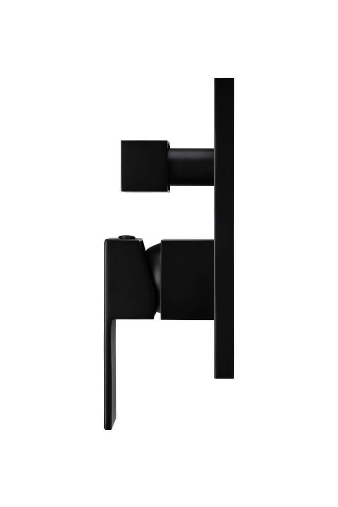 Meir Square Diverter Mixer - Matte Black | Hera Bathware