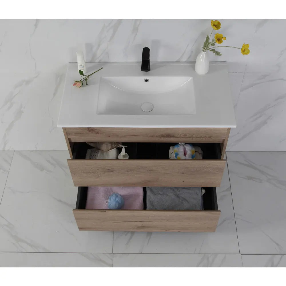 Aulic Max Timber Look Free Standing Vanity 1800mm Double Bowls  at Hera Bathware
