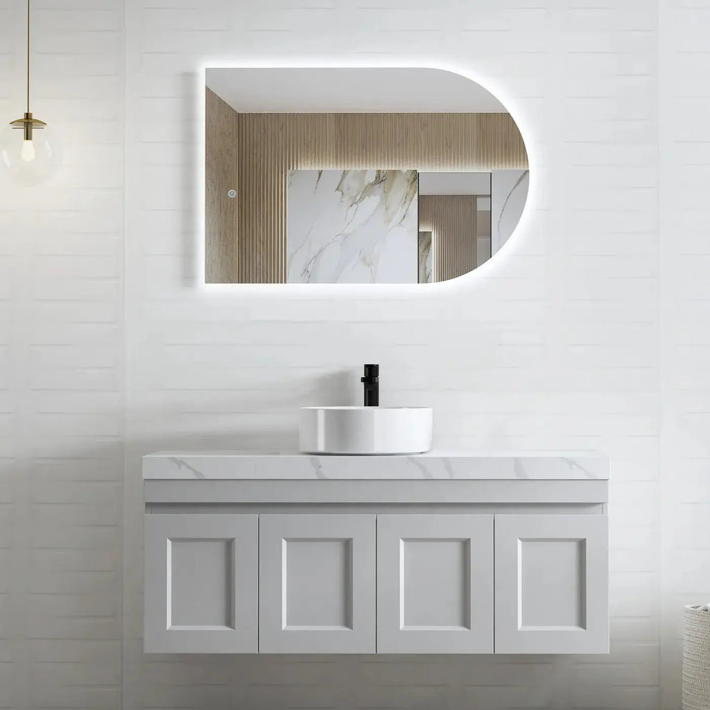 Hera Bathware Milan Satin Grey 1200mm Wall Hung Vanity  at Hera Bathware