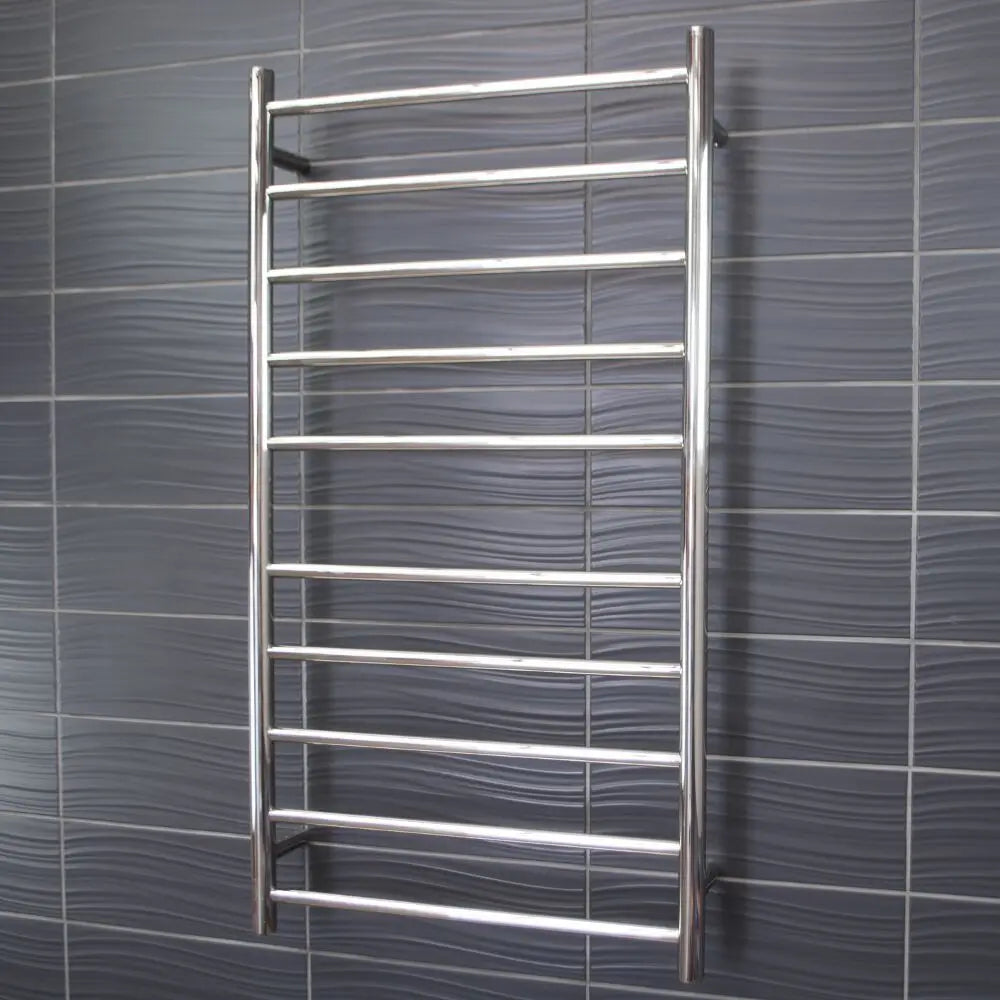 Radiant Mirror Polished Heated Round Ladder Towel Rails (240V) 490.50 at Hera Bathware