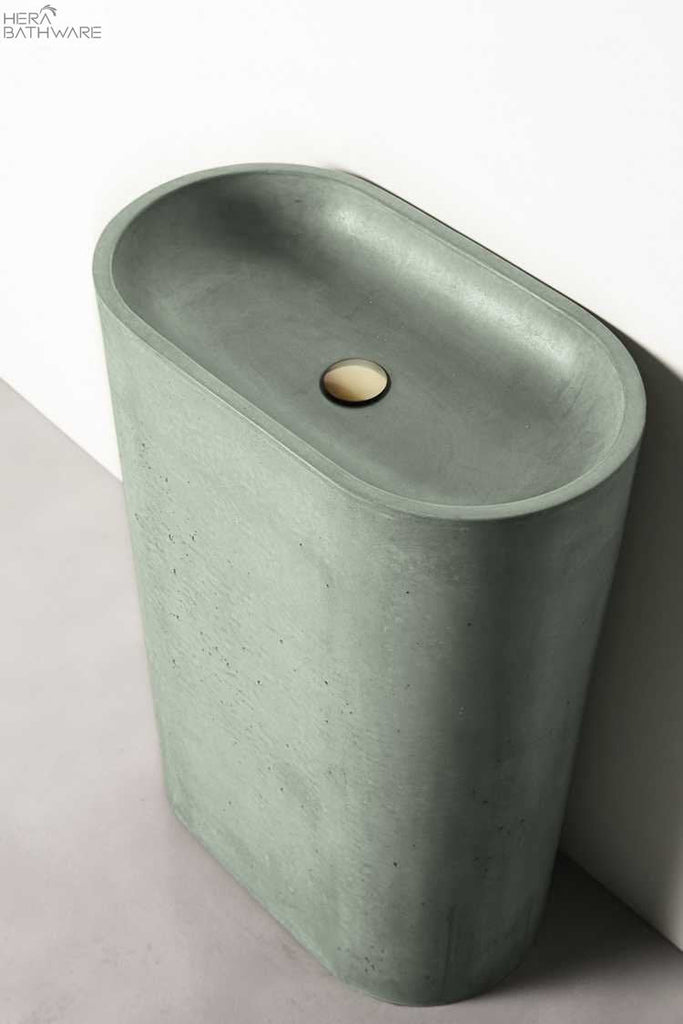 nood co. Molli Freestanding Basin (formerly Tropez) (Mint) | Hera Bathware