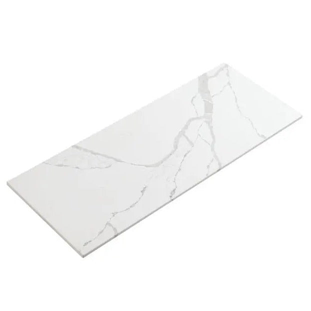 Aulic Palis White Flat Stone Top 20mm  at Hera Bathware