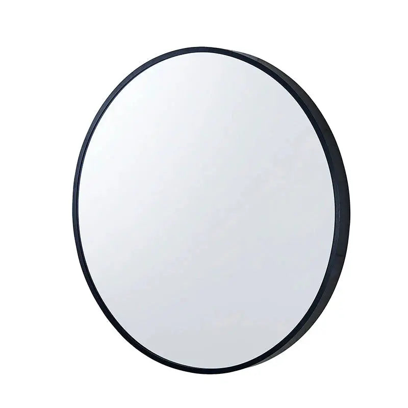 Aquaperla Round Black Aluminium Framed Mirror 600/700/800/900mm  at Hera Bathware