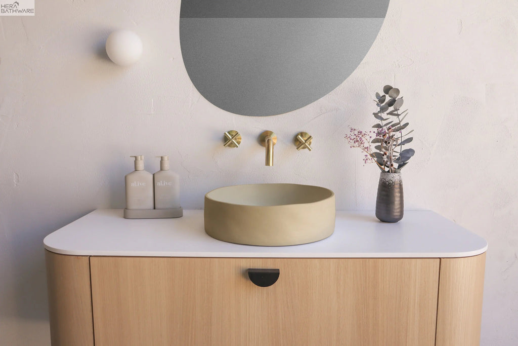 nood co. Slip Basin - Wall Hung (Sand) | Hera Bathware