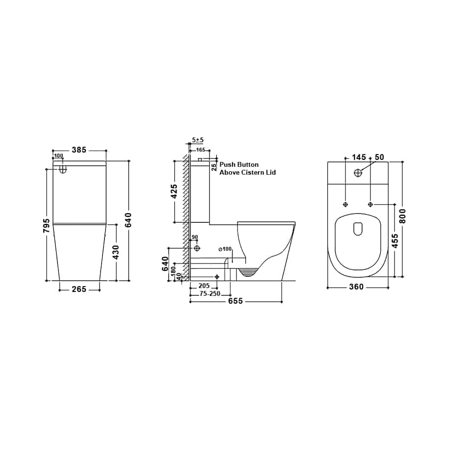 Best Bm T6098 BARCELONA DDA Toilet Suite 1100.00 at Hera Bathware