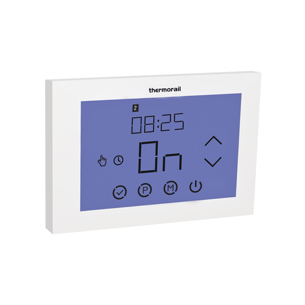 Thermogroup TRTSL Landscape Touch Screen 7 Day Timer ¨C White 204.00 at Hera Bathware