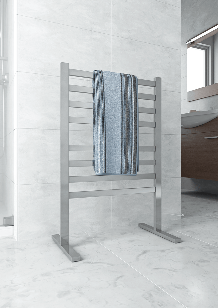 Thermogroup Thermogroup FS55E Straight Flat Free-Standing Heated Towel Rail 590*900*355mm 474.05 at Hera Bathware