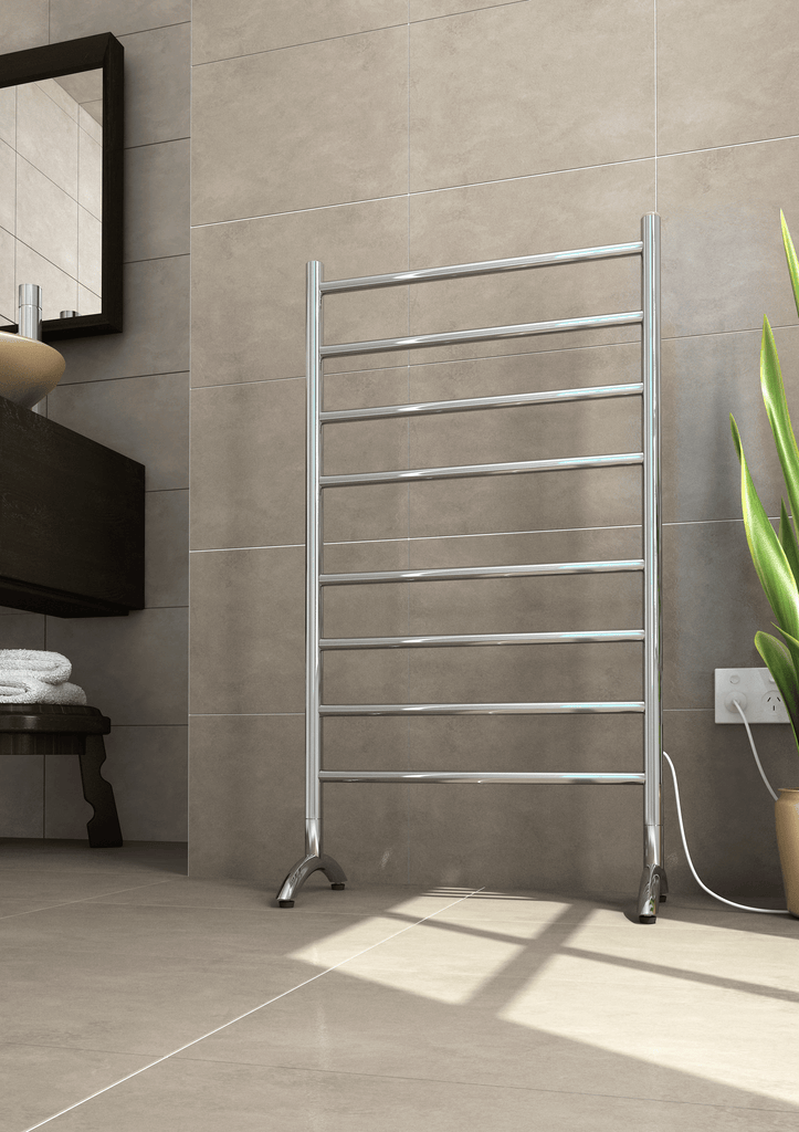 Thermogroup Thermogroup FS66E Straight Round Free-Standing Heated Towel Rail 600*1080*300mm 436.05 at Hera Bathware