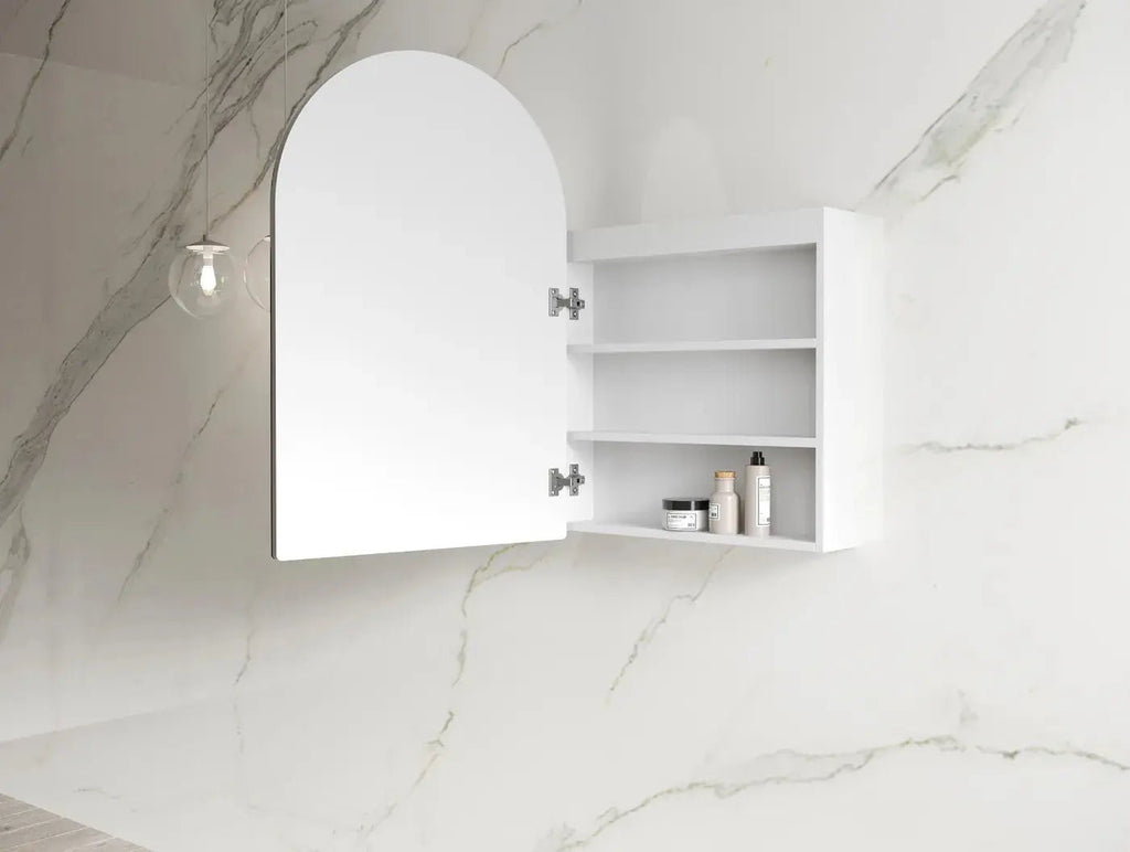 Archie LED Shaving Cabinet | OTTI - Hera BathwareMatte White