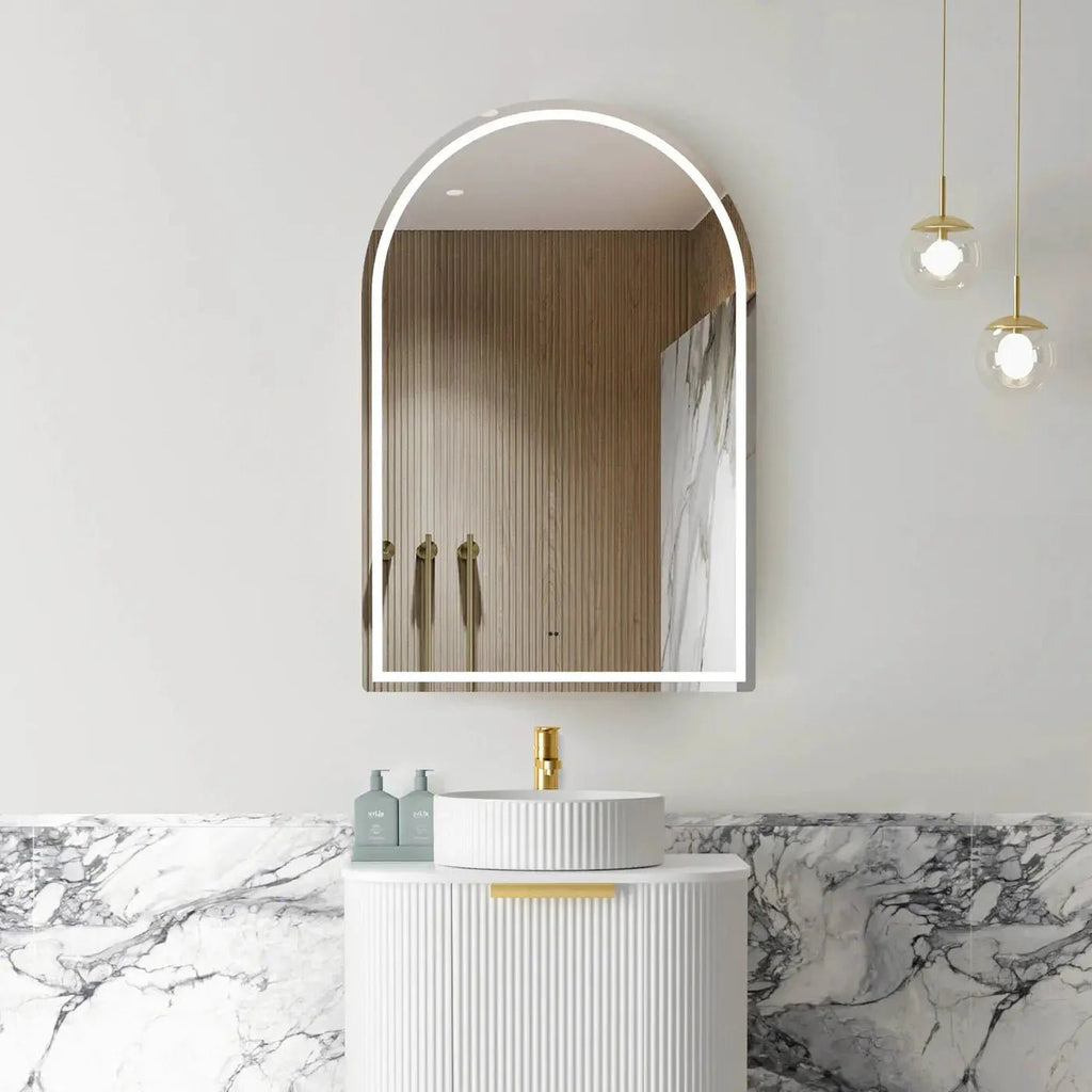 Archie LED Shaving Cabinet | OTTI - Hera BathwareNatural Oak