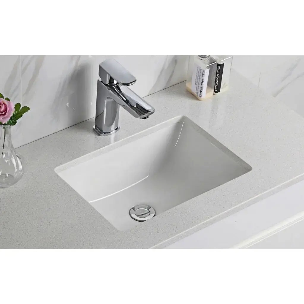 Aulic | Bench top with undermounted basin 600mm selections - Hera Bathware600mm Snow White Stone Top with Single Undermounted Basin (Tap hole included)