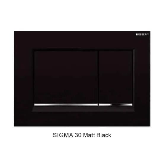 Avis Matte Black in wall Toilet With Geberit Cistern - Hera BathwareMatte BlackSigma 30 Matte Black