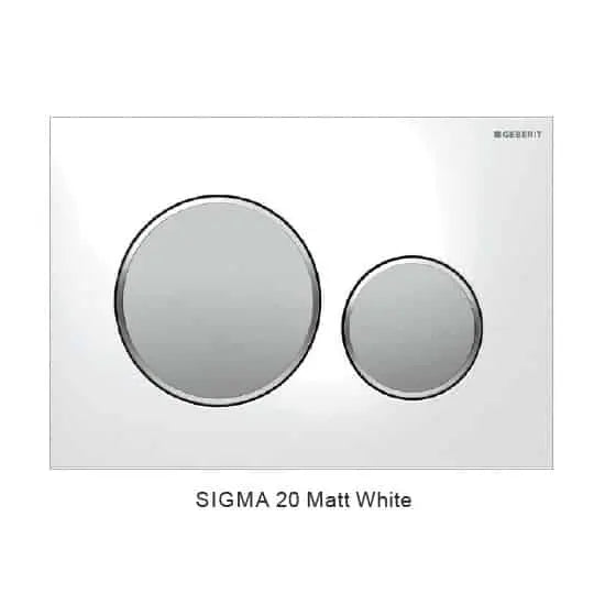 Avis Matte White in wall Toilet With Geberit Cistern - Hera BathwareMatte WhiteSigma 20 Matte White