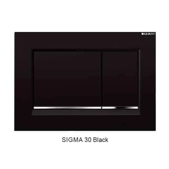 Avis Matte White in wall Toilet With Geberit Cistern - Hera BathwareMatte WhiteSigma 30 Black